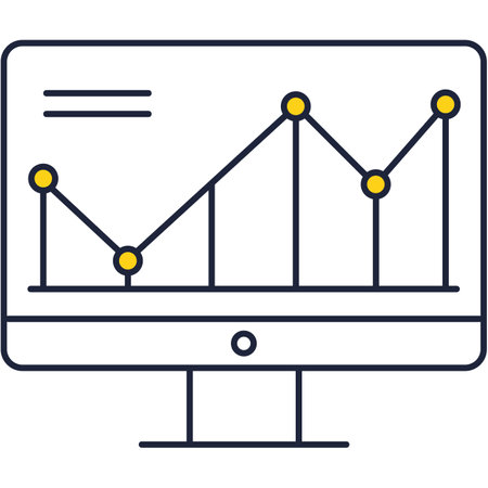 Seo performance icon business data analysis vectorのイラスト素材