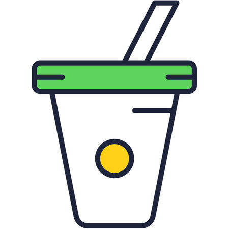 Drink coffee cup brand design icon vectorのイラスト素材