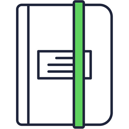 Brand book vector icon isolated on whiteのイラスト素材