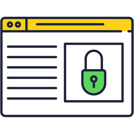 Safe user interface icon vector isolated on whiteのイラスト素材