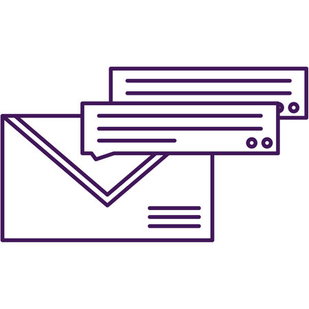 Message icon vector mail send letter envelopeのイラスト素材