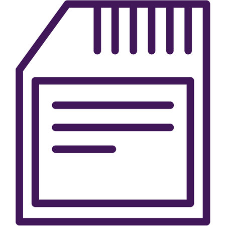 Micro sd memory card icon vector illustrationのイラスト素材