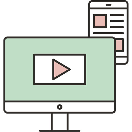 Online conference, training webinar icon on whiteのイラスト素材