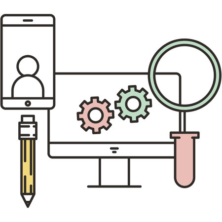 Social media service and tool icon vectorのイラスト素材