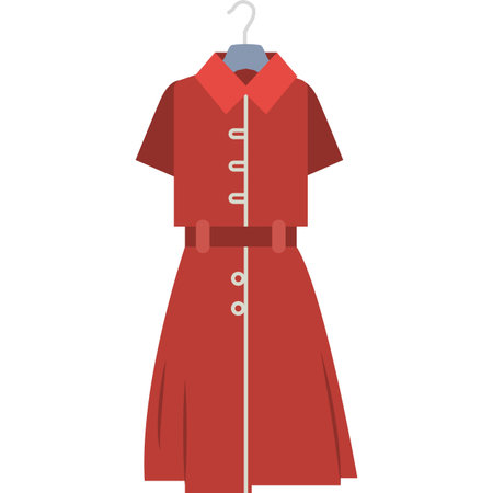 Woman dress vector female fashion clothes iconのイラスト素材
