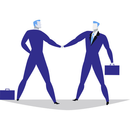 Partnership icon business partner hand shake dealのイラスト素材