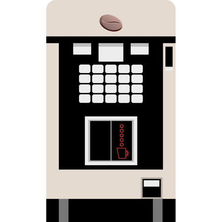 Vector coffee machine office icon espresso makerのイラスト素材