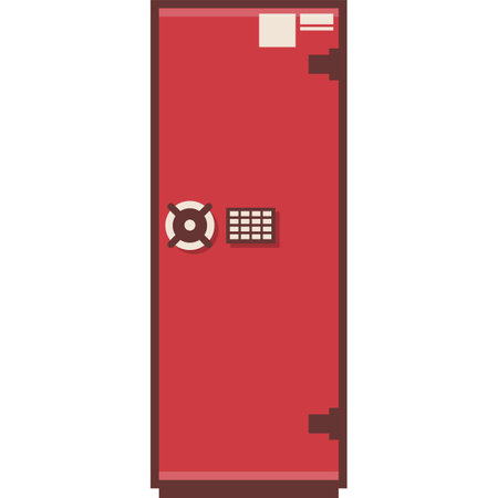 Security box for document safety storage iconのイラスト素材