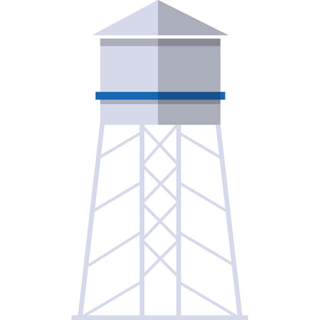 Prison tower for debtor vector flat iconのイラスト素材