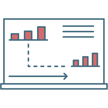 Business graph chart icon vector growth barのイラスト素材