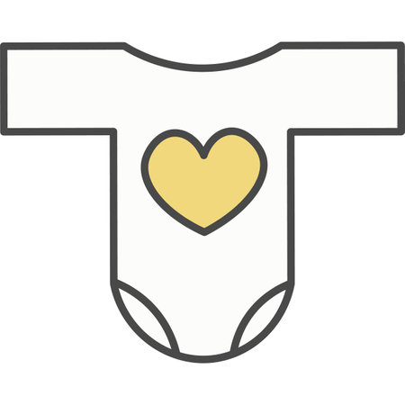 Baby clothing vector icon isolatedのイラスト素材
