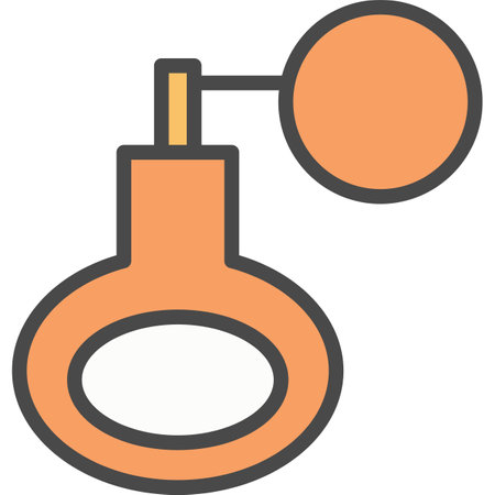 Female perfume vector icon isolatedのイラスト素材