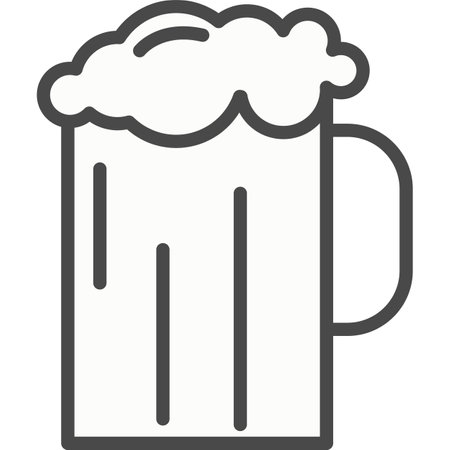 Pint of beer vector iconのイラスト素材