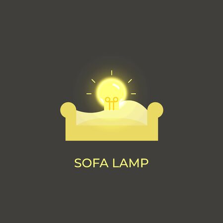 Sofa furniture logo isolated. Chair vector imageのイラスト素材