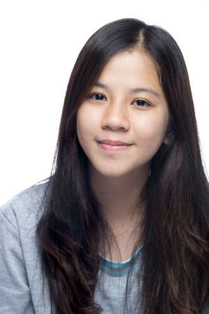 potrait girl with sleepwearの写真素材