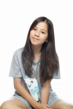 girl with sleepwearの写真素材