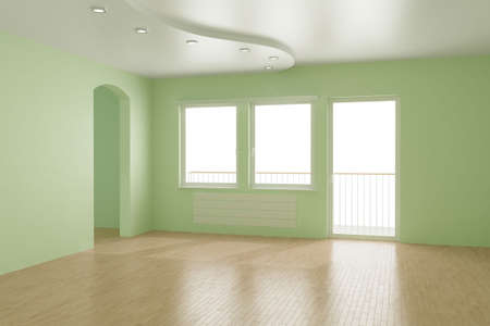 Empty room, 3d illustration Empty room, 3d illustration