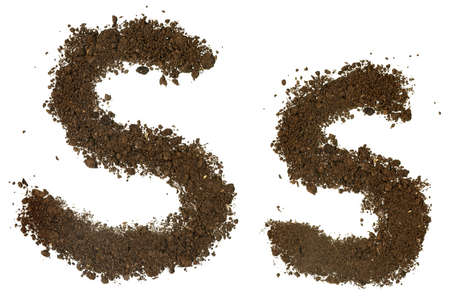 Soil Alphabet  Letters sの写真素材