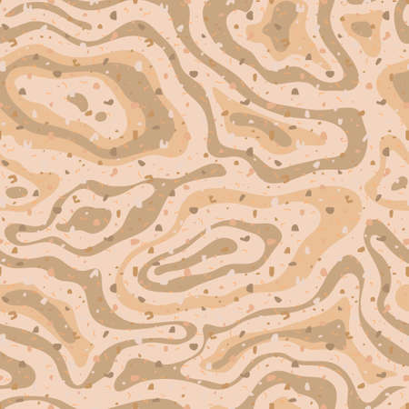 Terrazzo seamless pattern. Pastel colors . Stylish stone textures and doodle elements, Wallpapers, web backgrounds, fabric designs, covers and other surfaces.のイラスト素材