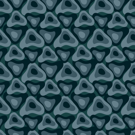 Camouflage seamless pattern with abstract triangular shapes. For fabric, tile, interior design, or...