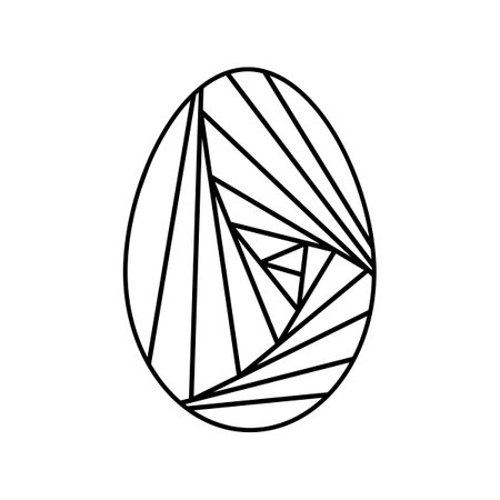 Easter Eggs. Coloring book for children. Hand drawn decorative design elementのイラスト素材
