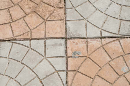 concrete block pavementの写真素材