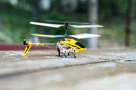 Toy radio helicopterの写真素材