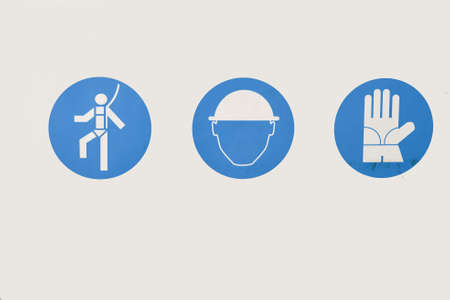 under construction sign on whiteの写真素材