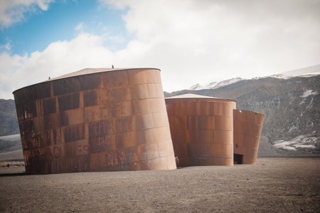 This shot was made during expedition to Antarctica in January 2012  Deception Island 