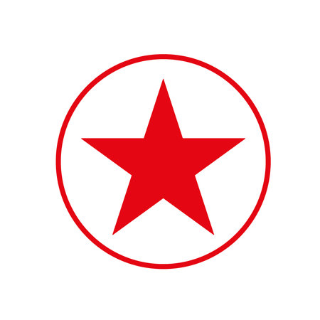 Five-pointed star. Vector illustration.のイラスト素材