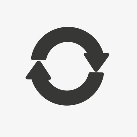 refresh icon on white background. Vector Illustration. Eps 10