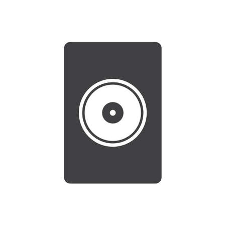 Speaker icon vector, Sound, audio music sign Isolated on white background. Trendy Flat style for graphic design.のイラスト素材