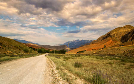 road in the mountainsの写真素材