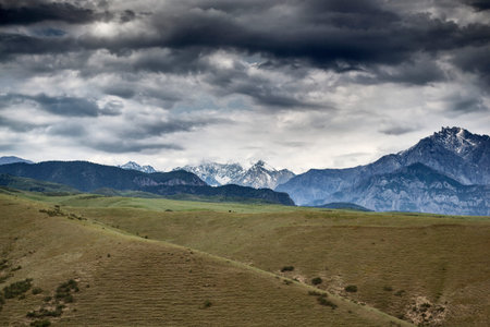mountains of Kyrgyzstanの写真素材