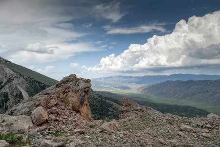 mountains of Kyrgyzstanの写真素材