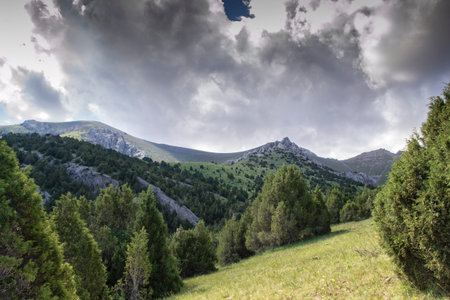 mountains of Kyrgyzstanの写真素材