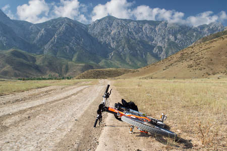 mountains of Kyrgyzstanの写真素材