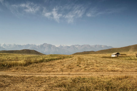 mountains of Kyrgyzstanの写真素材
