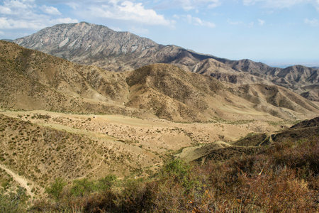 mountains of southern Kyrgyzstanの写真素材
