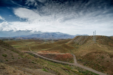 mountains of southern Kyrgyzstanの写真素材