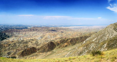 mountains of southern Kyrgyzstanの写真素材
