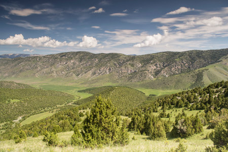 mountains of southern Kyrgyzstanの写真素材