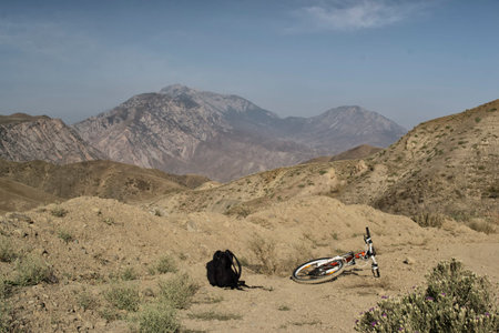 mountains of southern Kyrgyzstanの写真素材