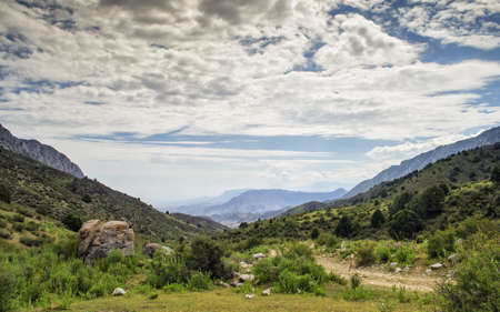 mountains of southern Kyrgyzstanの写真素材