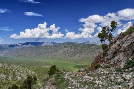 mountains of southern Kyrgyzstanの写真素材