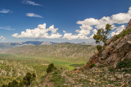 mountains of southern Kyrgyzstanの写真素材