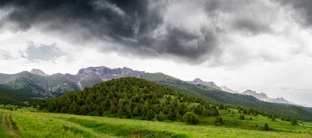 mountains of southern Kyrgyzstanの写真素材