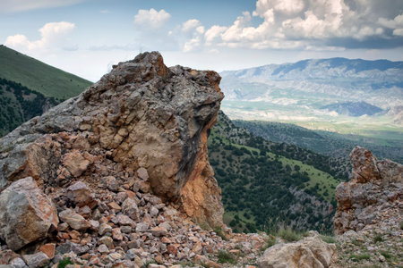 mountains of southern Kyrgyzstanの写真素材