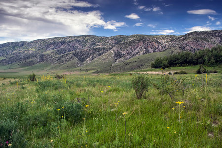 mountains of southern Kyrgyzstanの写真素材
