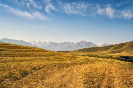 mountains of southern Kyrgyzstanの写真素材